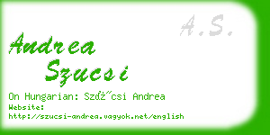 andrea szucsi business card